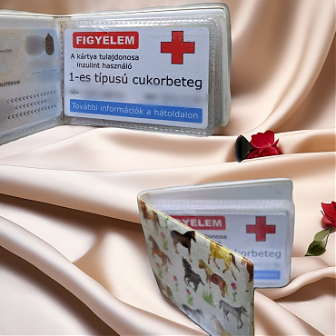 Egyedi feliratos vészhelyzeti kártyák a DiabLife Shop kínálatában! vészhelyzeti kártya adatokkal - DiabLife Shop