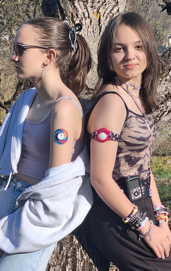 Stílusos szenzortapaszok vércukormérő szenzorokhoz - DiabLife Shop Mintás szenzortapasz DiabLife Shop